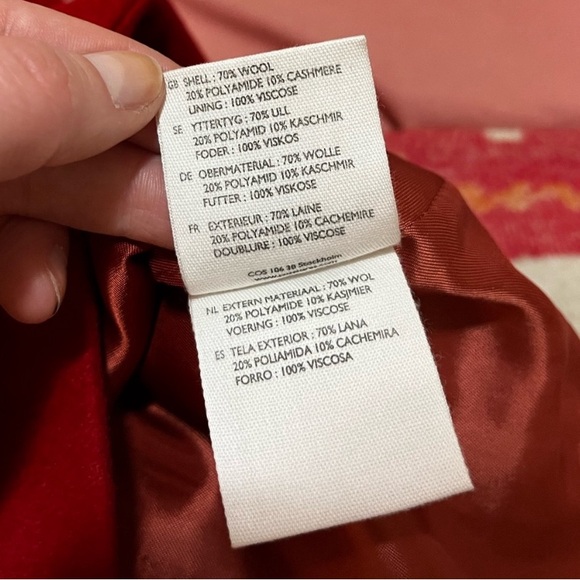 COS Wool Puff Sleeve Mini Dress - Picture 4 of 4